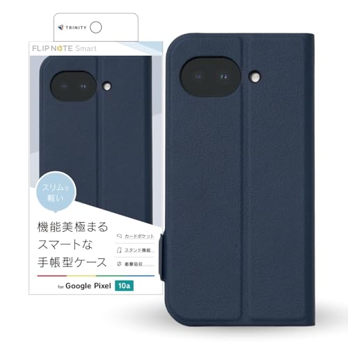TRINITY �g���j�e�B GooglePixel10a�p [Smart FlipNote] ���^�X�}�[�g�t���b�v�m�[�g�P�[�X TR-PX2610A-FNS-LNV