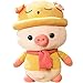 47-B Cochon en Peluche Modélisation Jouets Mous, Coussins De Mascotte Mignon De Porc, Accessoires for La Maison, des Cadeaux De Noël (Color : Yellow, Size : 25cm)