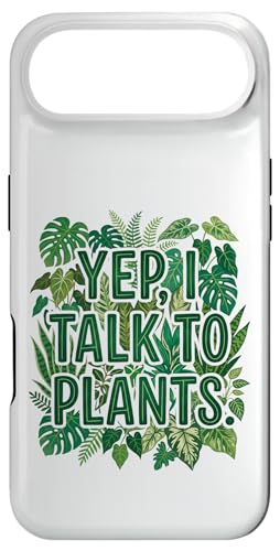 "Yep, I Talk To Plants" Funny Plant Lover Gardening Humor �X�}�z�P�[�X iPhone Air �p