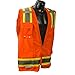 Radians SV6OXL Two Tone Surveyor Class 2 Safety Vest, X-Large, Orange