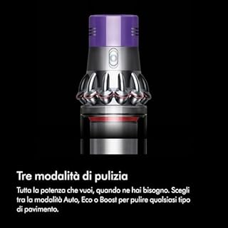 Dyson Cyclone V10 Absolute aspirapolvere senza filo, 150 Airwatt, autonomia 60 minuti – tecnologia anti-groviglio, spazzola Fluffy per pavimenti duri