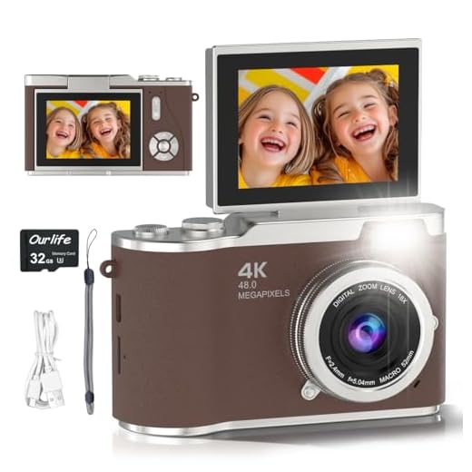 Compact 48MP 4K Digital Camera for Kids