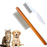 Cat comb,dog comb,Solid Wood Pet Comb Grooming Tool for Cats,Dogs and rabbits…
