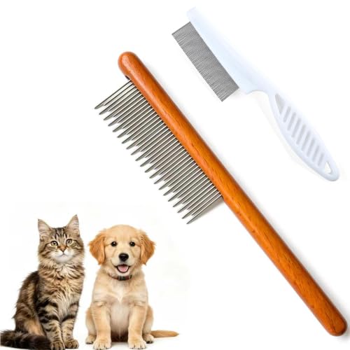 Cat comb dog comb Solid Wood Pet Comb Grooming Tool for Cats Dogs and rabbits