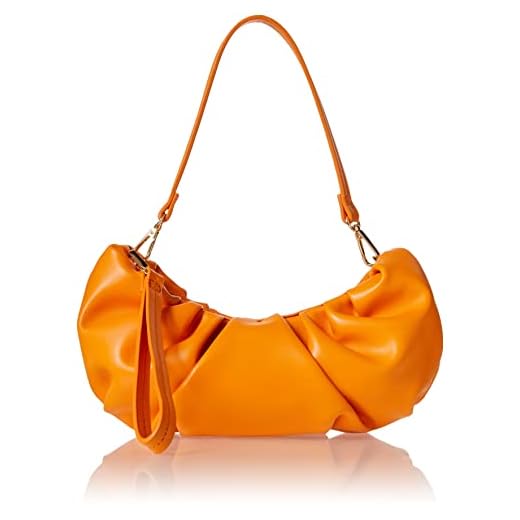 The Drop Clutch para Mujer, Ulla Fruncido Convertible, Mango, Talla Única