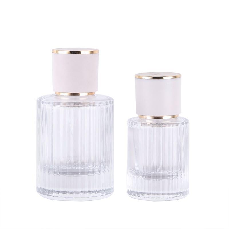30 / 50ml Flacone Spray per Profumo atomizzatore con Tappo a Vite Bottiglie per Profumo Spray a Strisce Verticali Bottiglia di Profumo con Pompa per Viaggi di Lavoro quotidiani