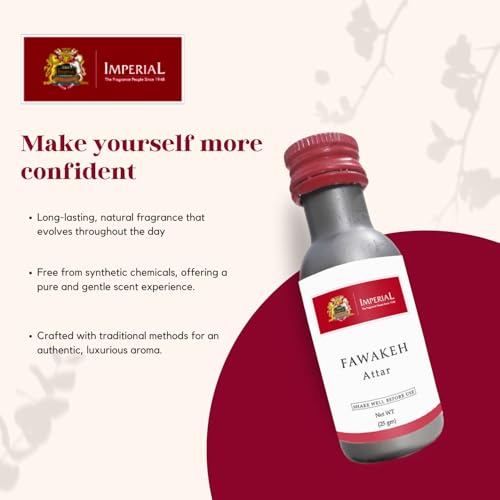 Image of Fawakeh Attar, 25ml, Unisex Luxury Fragrance With Refillable Attar Bottle
