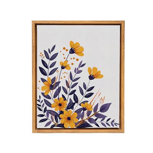 Image of 16x20 Canvas Floater Frame for 0.6-0.9 inch Deep Art Prints,Nut Brown | YIVIVEN Floating Frames for Wall Art Decor,Canvas Frame for Canvas Painting,Frame for Oil Painting,Painting Frames Kit