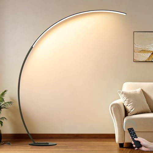 Dimmable LED Lamps for Living Room with 3 Color Temperatures, Ultra Bright 2000LM Arc Floor Lamps...