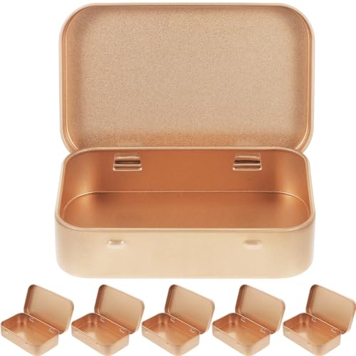 Boîtes métalliques avec couvercles à charnière pour petite bibelots - 7
