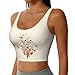 Japanese Spring Plum Floral Print Lightweight Trendy Women Sports Vest Yoga Workout Running Vests All Seasons