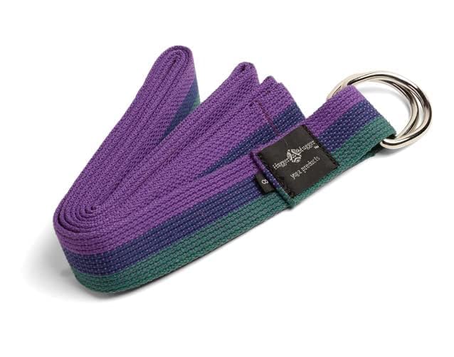 Image of Hugger Mugger D-Ring Cotton Yoga Strap - Super Strong Cotton, Metal D-Ring Buckle, Multiple Lengths Available
