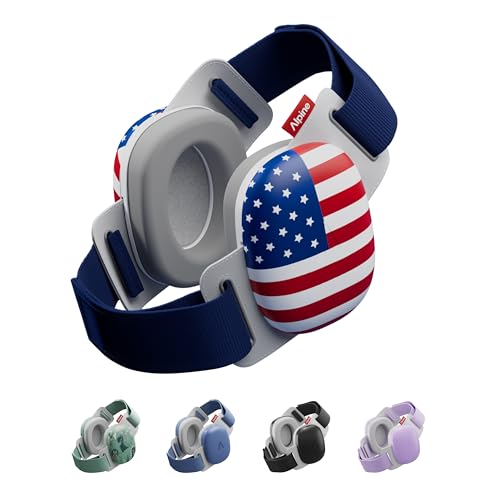 Image of Alpine Muffy Baby Comfort, America250 Special Edition, Protects Hearing for Babies & Toddlers, CE & ANSI Certified, Safe fit & Comfort, Multi-adjustable from 3 months up to 5 yrs, 24dB, Fourth of July