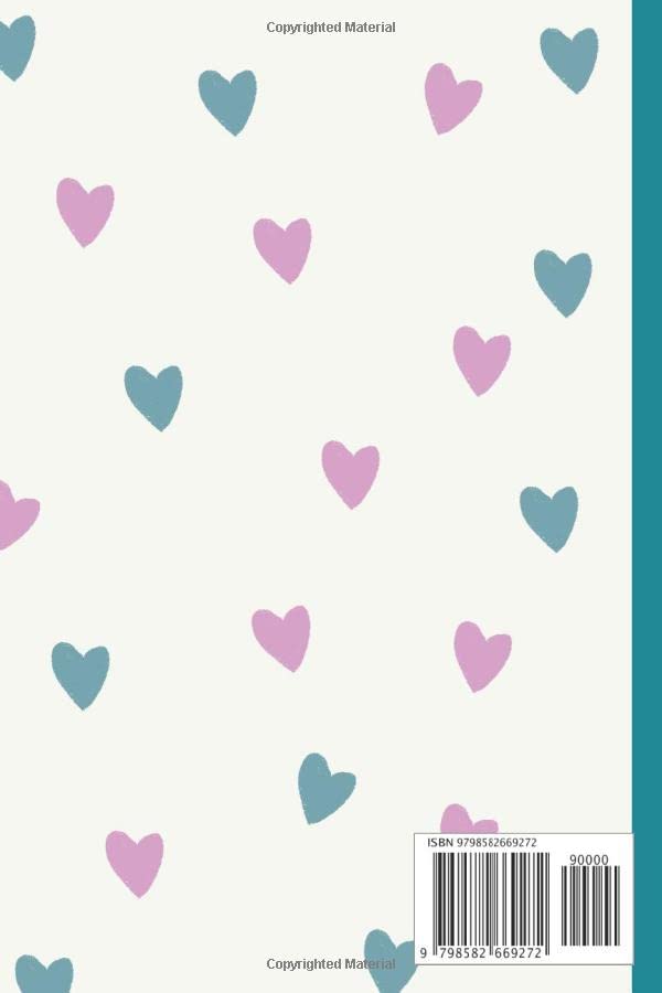 Jessica's Notebook: Jessica Personalised Name Notebook - Drawn hearts (120 Pages 6 x 9 inches) - Image 2