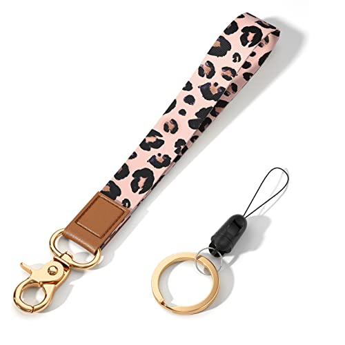 Image of Wrist Lanyard Key Chain, Cute Wristlet Strap Keychain Holder for Women Men Car Keys ID Badges Card Wallet Phone Camera