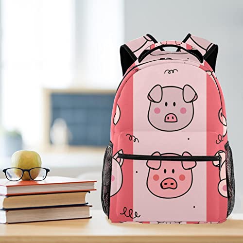 Sac à dos cochon pour étudiant et voyage décontracté