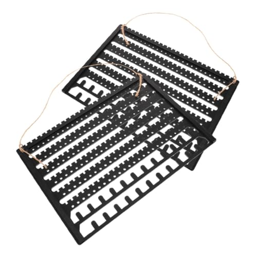 TOYANDONA 2 pièces Présentoir Bijoux Bois Porte Boucle Oreille Murale Suspendu Support Collier et Bracelet pour Rangement et Présentation Élégante