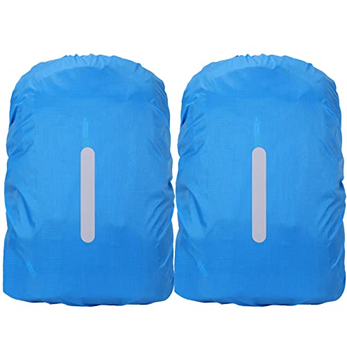 Souke Sports 2 Pack Backpack Cover Rain Waterproof For 30-40L Backpack With Reflective Strap Backpack Cover Ultralight Compact Portable For Camping, Traveling, Cycling, Hiking, Outdoor #TOP30
