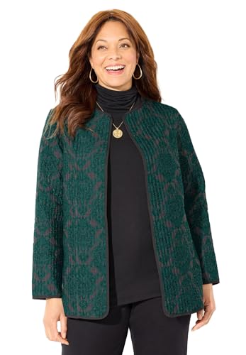 Catherines Women's Plus Size Reversible Quilted Jacket