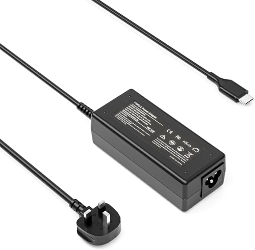 FUDCOCWN USB C Laptop Charger, 45W Chromebook Charger Compatible with HP Lenovo Dell Asus Acer Samsung Google Chromebook, Type C Fast Charging Power Adapter