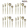 Matte Gold Silverware Set 40 Pieces...
