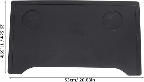 Miniatura 2 de GLEAVI Mesa de comedor para silla de ruedas, mesa portátil, bandeja de plástico plegable, bandeja para silla de ruedas, bandeja para silla de