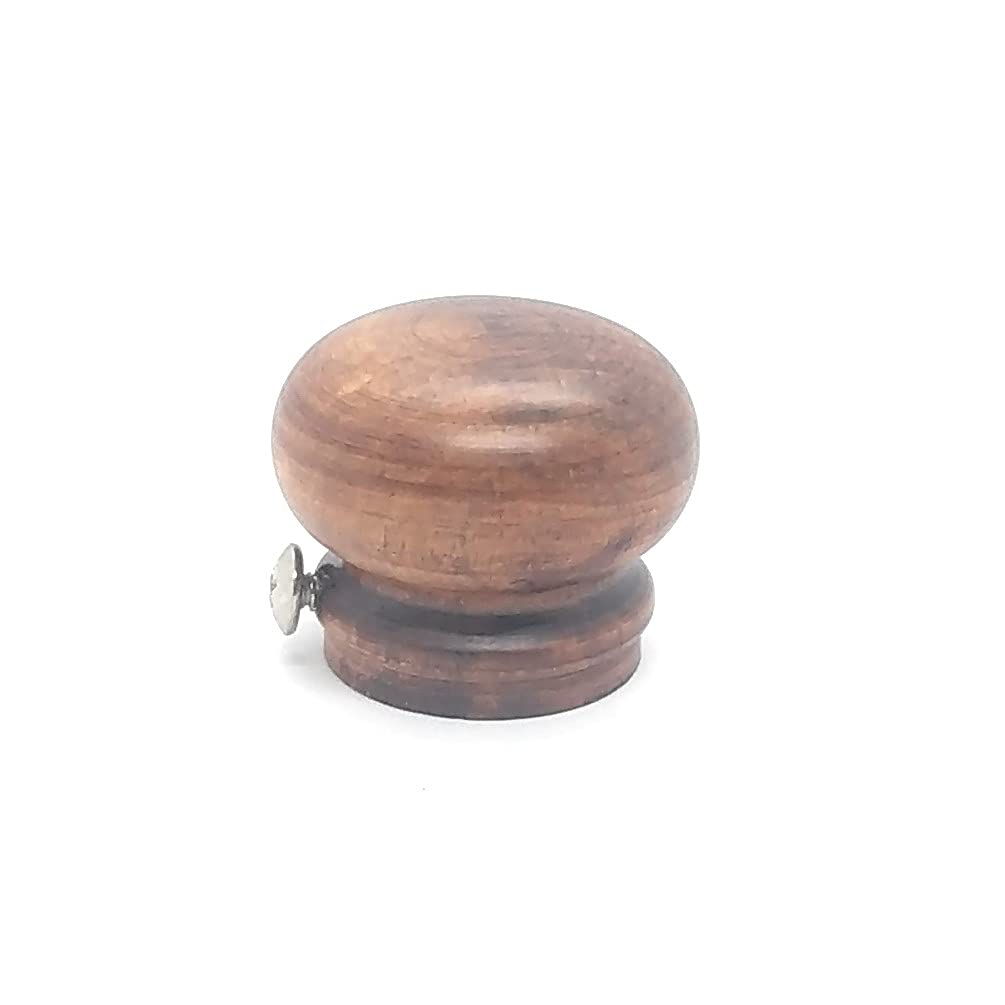 FAPBADRI Simple Curtain End Caps/Finials for a 1 inch Pipe/Rod, Wooden, 2 Pieces 2