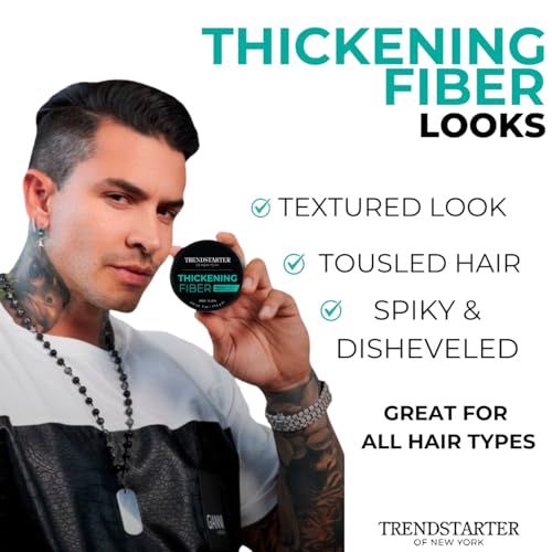 TRENDSTARTER - Men\'s Matte Premium Pomade Sample Pack - Cream, Wax, Forming Paste, Thickening Fiber (Four 0.25oz Samples in One Box) - Thumbnail 4
