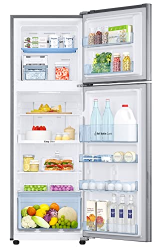 Image of Samsung 256L 2 Star Inverter Frost-Free Convertible 3 In 1 Double Door Refrigerator Appliance (RT30C3732YS /HL,Silver Archi)