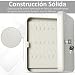 HOMCOM Armario de Llaves Caja de Seguridad para Llaves Bloqueable con 93...