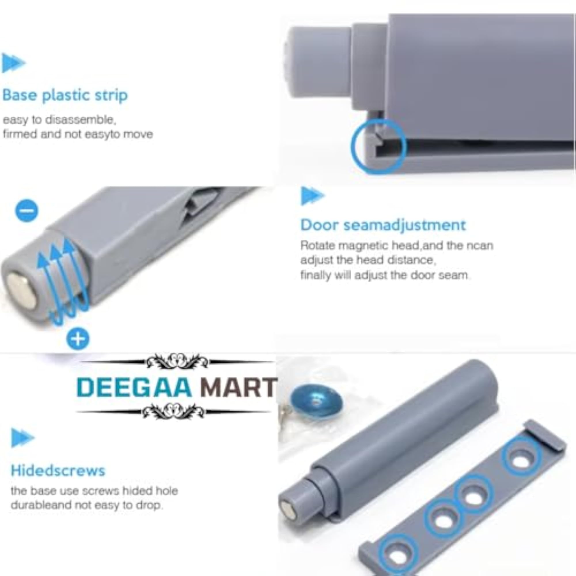 DEEGAAMART Push to Open Door Latch