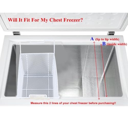 Cesta de Freezer, Caixas Organizadoras de Freezer Com Alças Suspensas, Cestos de Arame de Aço Estáve