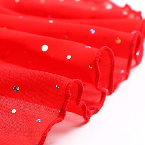 TFJH E vestido de balé infantil para meninas, collant de ginástica, saia tutu, roupas de treino de m