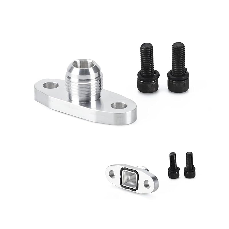 Flange curta de retorno de óleo AN10 para turbo T3 T4 GT28 GT30 GT35 com O-ring ANDO RACING