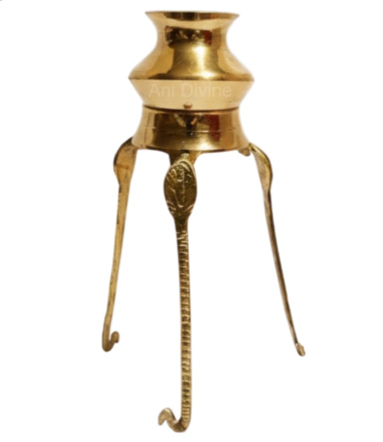 Srimaa Ventures 8.5 Inch Shivling Abhishek Stand Set || Abhishekam Jaldhara Patra with Kalash Lota for Home Puja, Shivratri, Saawan-image-49