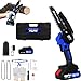 Mini Chainsaw Cordless 6-Inch Handheld Small Chain Saw with Battery, Blue 21V Battery Powered Portable Electric Mini Chainsaw with Safety Lock for Courtyard Garden Household Tree Branch Trimming