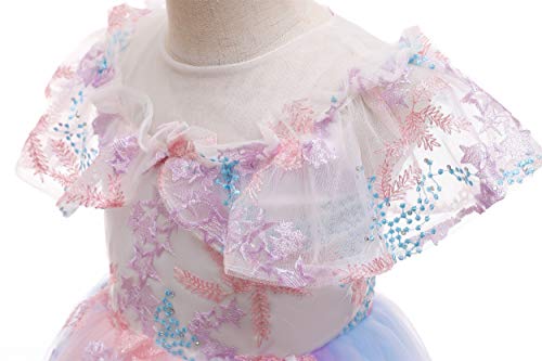Weileenice Flower Girls Wedding Dress Bridesmaid A-Line Princess Pageant Photo Shoot Prom Holiday Party Tulle Dresses4