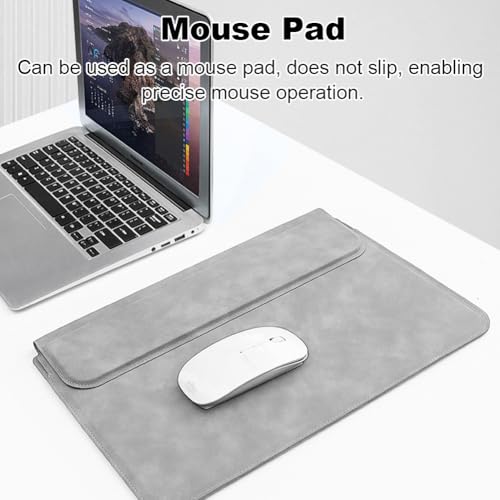 Funda para ordenador portátil de 13,3 pulgadas gris para llevar al café 5