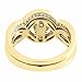 1.00 CT Round Cut Lab Created VVS1 Diamond Infinity Bridal Set Engagement Wedding Band Ring in 14K Yellow Gold Over Sterling Silver Gift for Women’s-5.5