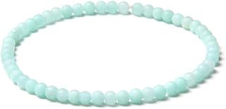 Crystal Bracelet, Crystal Bracelet Chakra Bracelet Amazonite Natural Stone Beads Bracelet Yoga Jewelry Stone Bead Bracelet Adjustable Friendship Bracelet Christmas Jewellery Gift For Girls Boys Wom
