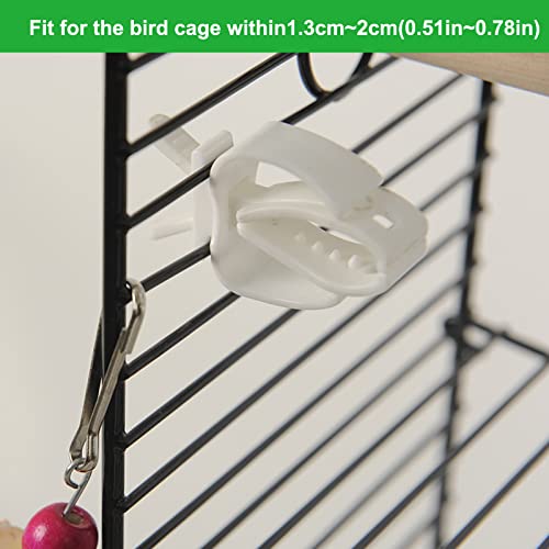 Mivofun 8Pcs Bird Cage Food Holder, Parrot Fruit Vegitable Bracket, Pet Feeder Clip Accessory, For Budgie Parakeet Cockatoo Macaw Cockatiel Conure #TOP4