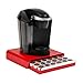 Mind Reader 36 Capacity K-Cup Single Serve Coffee Pod Storage Drawer Organizer, Red