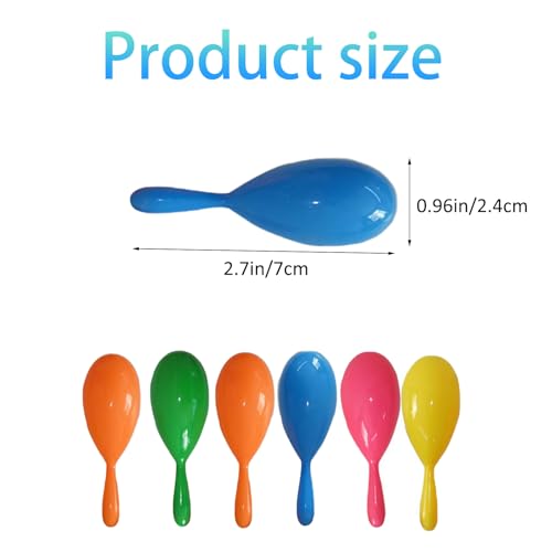 TTFdacai 6 Pcs Parrot Rattle Shaker Musical Sound Toy Funny Bell Toys Mini Sand Hammer Bird Parrot Toys for Chicken Bird Parrot Parakeet Cockatiel Budgies Love Birds (Random Color)