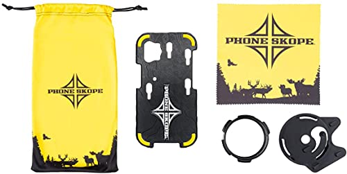 Phone Skope Complete Digiscoping Kit: Compatible with iPhone 12 Mini - Ideal Scope Camera for Hunting/Birding/Stargazing