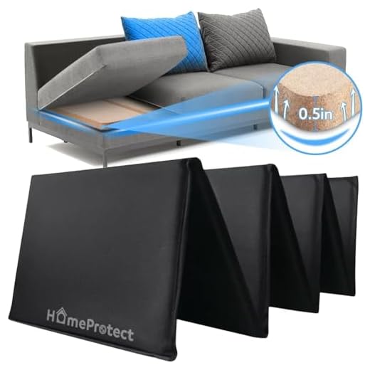 HomeProtect Couch Supports 20"x67" Sofa/ Board Cushion Support Insert Under Couch Seat Saver Replacement Fix Sagging Cushions - 50% Thicker