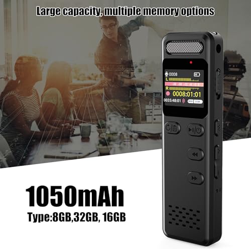 Dictaphone enregistreur numérique compact anti-chute pour la prise de note continue