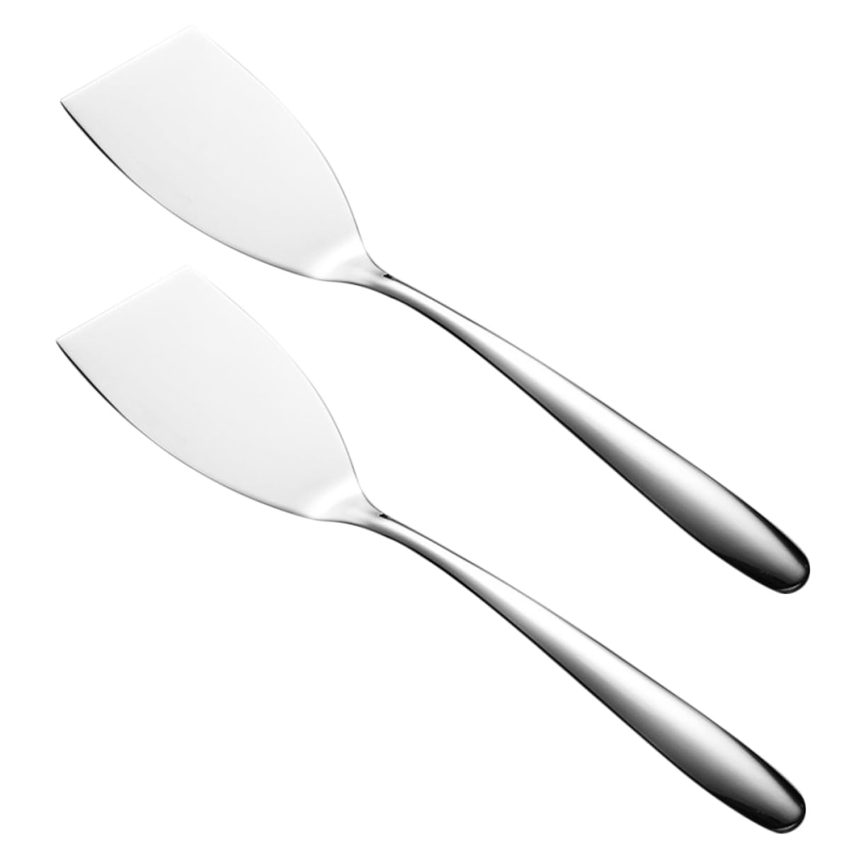 TOPBATHY 5set Spatola in Acciaio Tornitori Pinna Doppio Rack di Asciugatura Set Cucina Gadget Cucina Paletta Barbecue Pala per Cucina Pala da Cucina Acciaio Inossidabile Silver 2 Pezzi*5