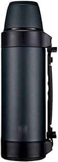 Termo de acero inoxidable para el hogar, termo para viajes al aire libre, gran capacidad, olla de viaje para agua caliente, color azul