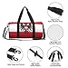 MeiKeKeMei Round Duffle Bag Austrian Flag Unisex Travel Bag Duffle Bag