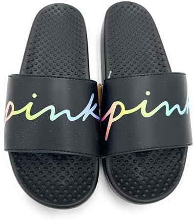 Victoria's Secret Pink Women's Single Strap Slide Sandals (US, Script Logo,  Large), Script Logo, Large: Buy Online at Best Price in UAE - Amazon.ae